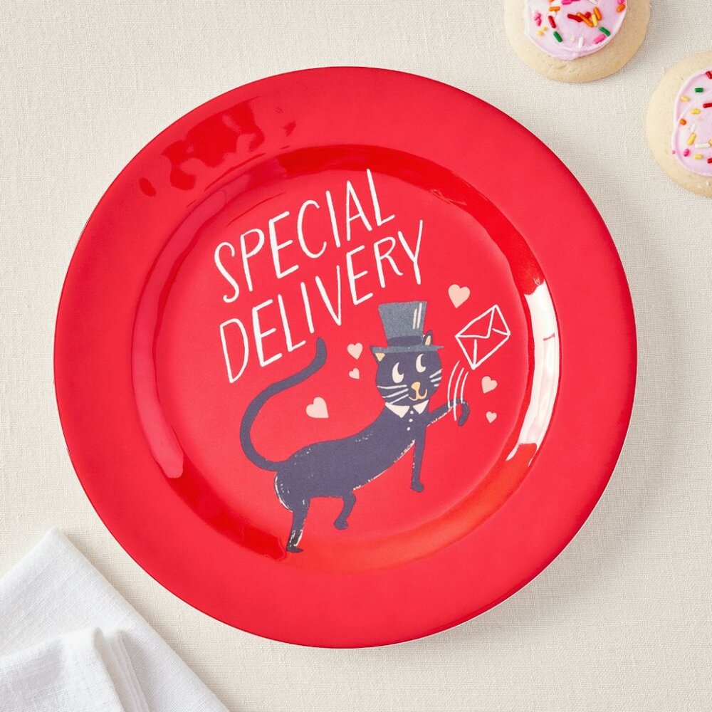 Pottery Barn Rifle Paper Co. Valentine's Charger Plate Set of 4